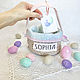 Children's Easter basket with your child's name. Name souvenirs. nattaartshop. Online shopping on My Livemaster.  Фото №2