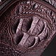 Плечевая сумка из кожи крокодила IMA0507VK1. Мужская сумка. CrocShop товары из экзотической кожи. Ярмарка Мастеров.  Фото №5