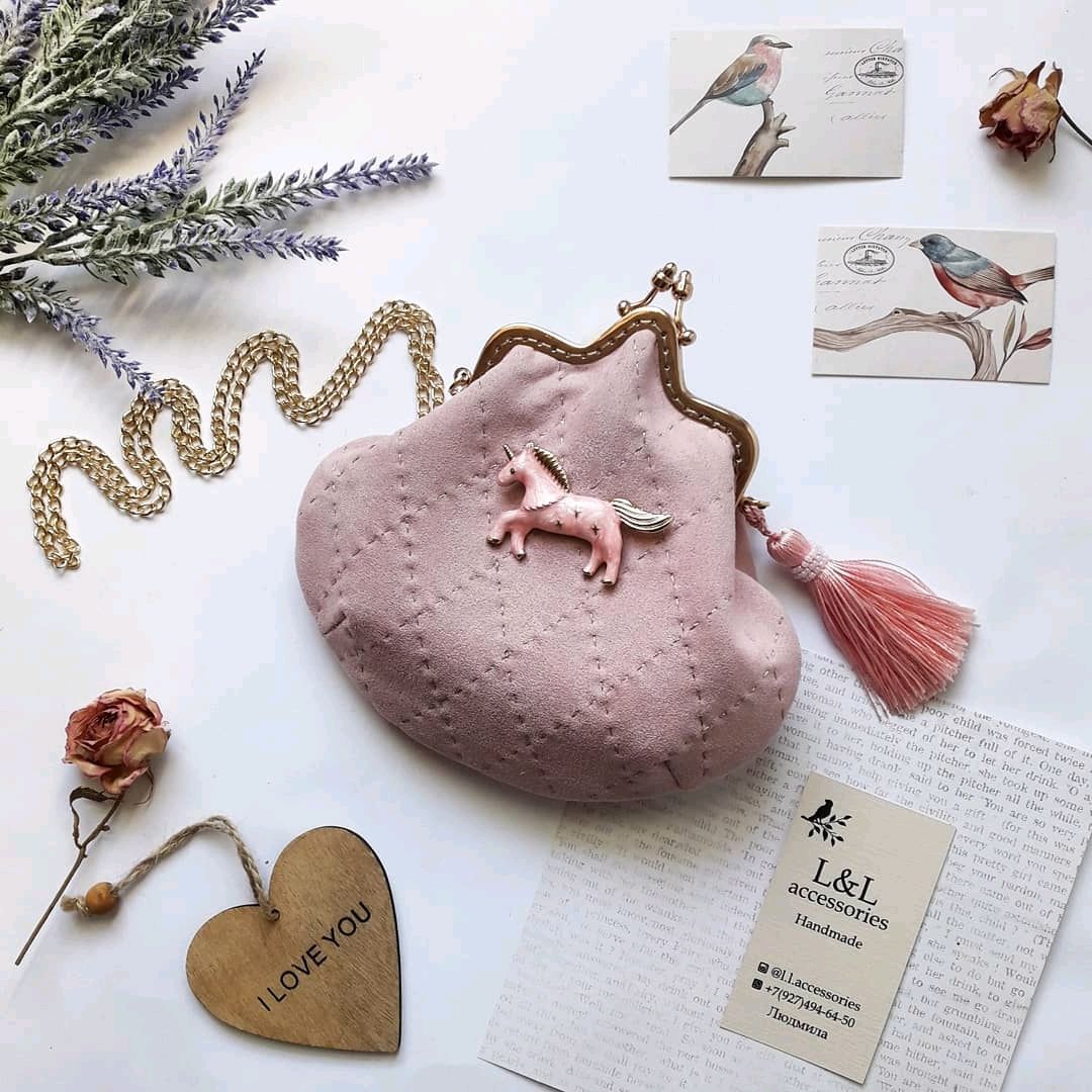 "Сказочный единорог" - сумочка для девочки на фермуаре в интернет ...