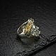 Order Zeus ring made of silver with gilt. rhytonjewelry. Livemaster. . Ring Фото №3