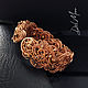 Copper bracelet with pearls 'Mistress of copper mountain'. Hard bracelet. Del-moro. My Livemaster. Фото №5