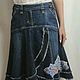 Jean skirt., Vintage denim skirt, Skirts, Klin,  Фото №1