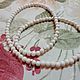 Order Men's / women's beads made of WHITE pangantuon wood and 925 silver. marusjy. Livemaster. . Bead bracelet Фото №3