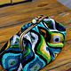 Большая тканевая бархатная сумка разноцветная синяя жёлтая черная, Классическая сумка, Москва,  Фото №1