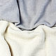 Детские пледы: вязаный детский плед легкий серый унисекс 90х90 см. Пледы для детей. Nadezhda (N.Key2016). Ярмарка Мастеров.  Фото №4