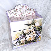 Для дома и интерьера handmade. Livemaster - original item Mini chest of drawers Lilac haze. Handmade.