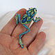 Brooch-pin: ' Catch Lucky!'. Brooch Frog. Amulet good luck. Brooches. master Alena Litvin. My Livemaster. Фото №5