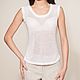 100% linen women's classic tank top. Tanks. Exclusive linen jersey from Elena. My Livemaster. Фото №4