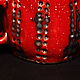 The mug is red. Mugs and cups. bez-borodov. My Livemaster. Фото №6