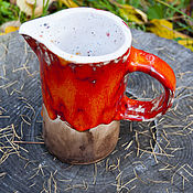 Керамческая чашечка пиалка Гранат маленькая ручной работы