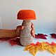 Order Knitted mushroom Knit food play set Mushroom orange-cap Boletus boletus. sunnytoys-gifts. Livemaster. . Doll food Фото №3