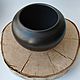 Order Pot ceramic with lid. Black pottery. Mochalka.. Livemaster. . Pot Фото №3