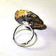 Order Amber. Ring ' From Mars'. Amber is a warm stone. Livemaster. . Jewelry Sets Фото №3