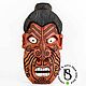 Carved mask made of wood 'Anger of the Maori', Interior masks, Velikiy Novgorod,  Фото №1