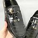 Men's moccasins made of genuine crocodile leather, black color. Moccasins. SHOES&BAGS. My Livemaster. Фото №5
