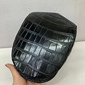 Аксессуары handmade. Livemaster - original item Men`s cap, made of the abdominal part of crocodile skin, premium quality!. Handmade.