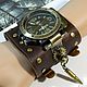 Conquistador's Steampunk Quartz Wristwatch. Watches. Neformal-World. My Livemaster. Фото №4