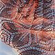 Chal de lino Borgoña. Shawls. IRINA GRUDKINA Handmade Knitwear. My Livemaster. Фото №14
