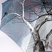 Аксессуары handmade. Livemaster - original item Hand-painted umbrella 