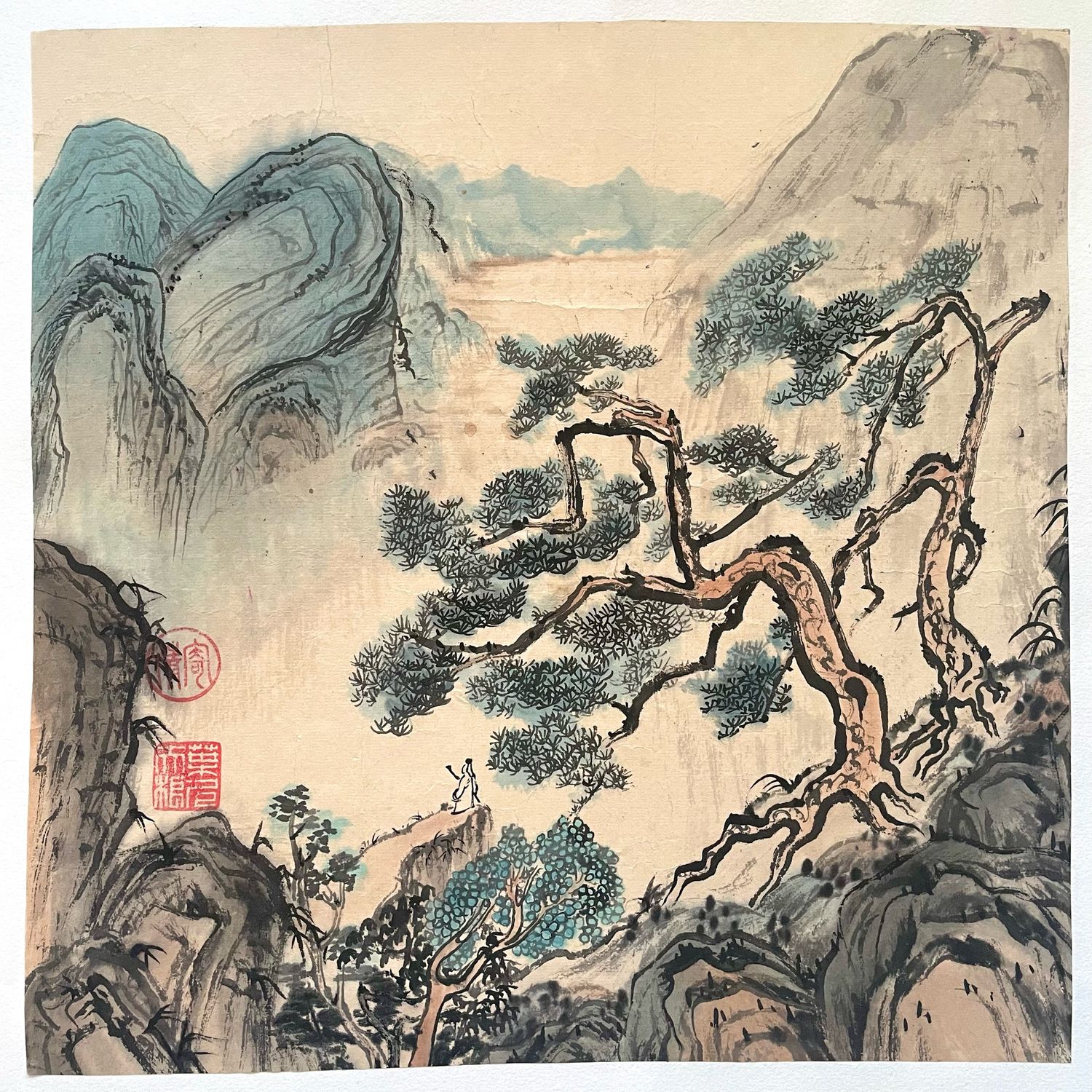 Картина «Пейзаж с соснами» в интернет-магазине Ярмарка Мастеров по цене ...