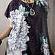 Ladies Hand Painted silk tunic Elegant Cocktail tunic organic eco silk. Blouses. BATIK&STYLE. Online shopping on My Livemaster.  Фото №2