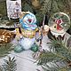 Игрушка на елку интерьерная игрушка Снеговуша из ваты, Новогодние сувениры, Краснодар,  Фото №1
