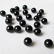 Материалы для творчества handmade. Livemaster - original item Agate black 6 mm, 28951064 beads ball smooth, natural stone. Handmade.