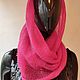 Mohair Snood in two turns gentle Fuchsia. Snudy1. frusnork. My Livemaster. Фото №4