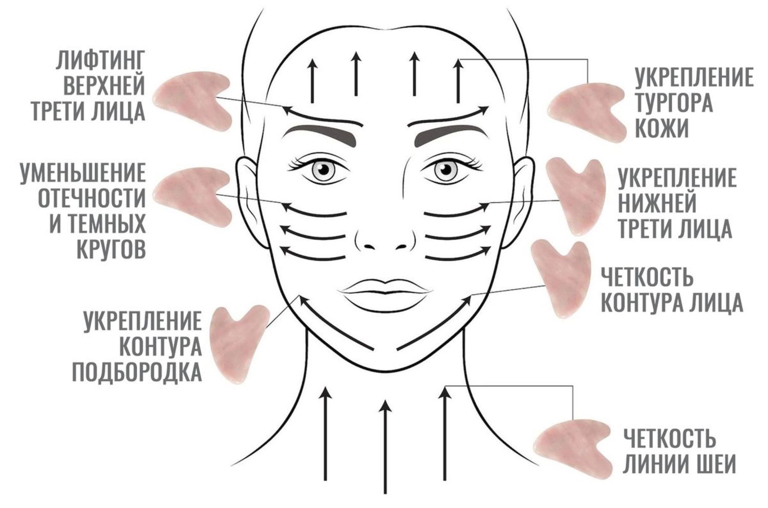 Как пользоваться скребком гуаша для лица правильно фото