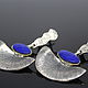Abrus jewelry set with lapis lazuli made of 925 silver HM0008. Jewelry Sets. Sunny Silver. My Livemaster. Фото №5