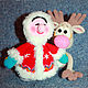 Toys: Girl from the North and Deer, Stuffed Toys, Kandalaksha,  Фото №1