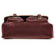 Leather bag 'Foreman' (burgundy-brown). Men\'s bag. Russian leather Guild. My Livemaster. Фото №5