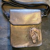 Сумки и аксессуары handmade. Livemaster - original item Bag men`s genuine leather Crazy horse.. Handmade.