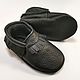 Black baby moccasins ,Ebooba, Baby shoes 100% leather, Footwear for childrens, Kharkiv,  Фото №1
