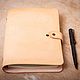 Order Nude notebook on leather rings with a block of A5 sheets (21h14,5. cm). sunleaves (SunLeaves). Livemaster. . Notebook Фото №3
