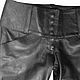 Leather trousers with a yoke, Pants, Pushkino,  Фото №1