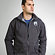 Grey Fur Hoodie, Men's sweatshirt with stand-up collar