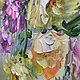 Картины в подарок Картина Желто-фиолетовые цветы маслом на холсте. Картины. Картины маслом|Художественный уголок. Ярмарка Мастеров.  Фото №5