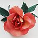 Rose brooch made of silk. Brooches. fantasy flowers. Online shopping on My Livemaster.  Фото №2
