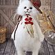 Order Embroidered fur coat MAKI Cat toy. Knitted toys Olga Bessogonova. Livemaster. . Stuffed Toys Фото №3