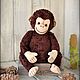 Teddy Animals: Old monkey teddy Chak. Teddy Toys. Olga Rybkina. My Livemaster. Фото №5