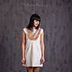 White felted dress-print, Dresses, Kamensk-Shahtinskij,  Фото №1