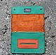  Combi leather tobacco pouch Green and orange. Wallets. Katorina Rukodelnica HandMadeButik. Online shopping on My Livemaster.  Фото №2