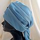 Bluemarin silk turban hat hijab with tale. Caps. TURBAN SVS. My Livemaster. Фото №4