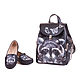 Set of leather backpack and loafers 'Enotik', Moccasins, St. Petersburg,  Фото №1