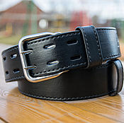 Аксессуары handmade. Livemaster - original item Men`s belt,leather,for jeans.Large size. Handmade.
