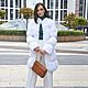 Short white knitted fur coat. Cardigans. SHAPAR - knitting clothes. Online shopping on My Livemaster.  Фото №2