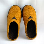 Обувь ручной работы handmade. Livemaster - original item Men`s felted sneakers with leather trim.. Handmade.