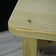 Stool pine unpainted. Chairs. P&S. My Livemaster. Фото №5