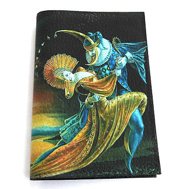 Сумки и аксессуары ручной работы. Ярмарка Мастеров - ручная работа Обложка на паспорт кожаная.Обложка для паспорта декупаж.Танец любви .. Handmade.